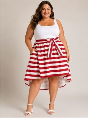 🎉5 for $45🎉 K Glam  skirt high low size 3X